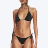 2er-Pack Bikini-Höschen mit Bindebändern – Schwarz + Braun/Weiß gestreift 2er-Pack Bikini-Höschen mit Bindebändern – Schwarz + Braun/Weiß gestreift