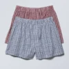 2er-Pack Boxershorts – Lila Karos Blaue Karos 2er-Pack Boxershorts – Lila Karos Blaue Karos