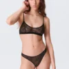 2er-Pack brasilianische Slips mit gewellter Spitze – Schwarz 2er-Pack brasilianische Slips mit gewellter Spitze – Schwarz
