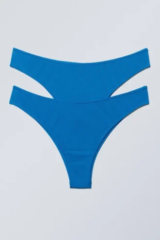 2er-Pack Cheeky Modal Brazilian Slips – Hellblau