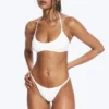 2er-Pack gerippte Tanga-Slips mit mittlerer Leibhöhe – Weiß 2er-Pack gerippte Tanga-Slips mit mittlerer Leibhöhe – Weiß
