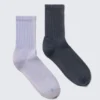2er-Pack gewaschene Sportsocken – Hell- und Dunkelblau 2er-Pack gewaschene Sportsocken – Hell- und Dunkelblau