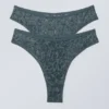 2er-Pack Lucy Brazilian-Slips mit mittlerer Taillenhöhe – Petrol 2er-Pack Lucy Brazilian-Slips mit mittlerer Taillenhöhe – Petrol
