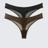 2er-Pack Mila Mesh-Tangas – Dunkelbraun 2er-Pack Mila Mesh-Tangas – Dunkelbraun