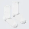 2er-Pack Pointelle-Baumwoll-Crew-Socken – Weiß 2er-Pack Pointelle-Baumwoll-Crew-Socken – Weiß
