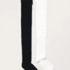 2er-Pack Pointelle-Kniestrümpfe – Schwarz & Weiß 2er-Pack Pointelle-Kniestrümpfe – Schwarz & Weiß