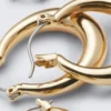 2er-Pack polierte Creolen – Gold 2er-Pack polierte Creolen – Gold
