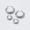 2er-Pack polierte Creolen – Silber 2er-Pack polierte Creolen – Silber