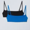 2er-Pack Scoop-Bikini-Oberteile – Schwarz & Blau 2er-Pack Scoop-Bikini-Oberteile – Schwarz & Blau
