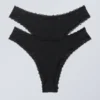 2er-Pack Spitzen-Slips – Schwarz 2er-Pack Spitzen-Slips – Schwarz
