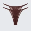 2er-Pack Tanga-Slips aus gewellter Spitze – Dunkelrot 2er-Pack Tanga-Slips aus gewellter Spitze – Dunkelrot
