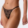 2er-Pack transparente Spitzen-Tangas – Schwarz 2er-Pack transparente Spitzen-Tangas – Schwarz