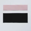 2er-Pack transparente Stirnbänder – Rosa & Schwarz 2er-Pack transparente Stirnbänder – Rosa & Schwarz