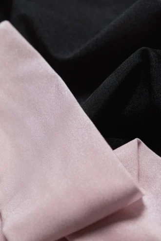 2er-Pack transparente Stirnbänder – Rosa & Schwarz