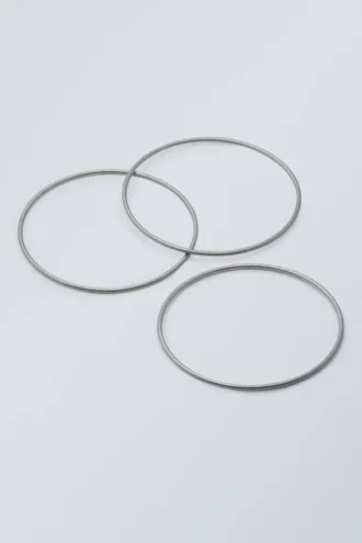 3er-Pack Armreifen – Silber