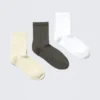 3er-Pack Bella-Shorts-Socken – Gelb/Grau/Weiß 3er-Pack Bella-Shorts-Socken – Gelb/Grau/Weiß