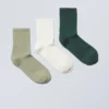 3er-Pack Bella-Shorts-Socken – Grüner Mix 3er-Pack Bella-Shorts-Socken – Grüner Mix