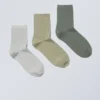 3er-Pack Bella-Shorts-Socken – Khaki-Akzent-Mix 3er-Pack Bella-Shorts-Socken – Khaki-Akzent-Mix