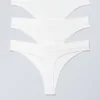3er-Pack Cat Soft nahtlose High-Waist-Tangas – Weiß 3er-Pack Cat Soft nahtlose High-Waist-Tangas – Weiß