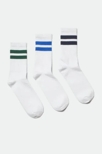 3er-Pack gestreifte Sportsocken – Multi-Streifen
