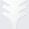 3er-Pack Inez Brazilian-Slips aus Baumwolle – Weiß 3er-Pack Inez Brazilian-Slips aus Baumwolle – Weiß
