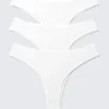 3er-Pack Inez Brazilian-Slips aus Baumwolle – Weiß 3er-Pack Inez Brazilian-Slips aus Baumwolle – Weiß