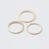 3er-Pack minimalistische Stahlringe – Gold 3er-Pack minimalistische Stahlringe – Gold