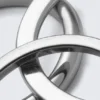 3er-Pack Minimalistische Stahlringe – Silber 3er-Pack Minimalistische Stahlringe – Silber