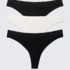 3er-Pack nahtlose Tangas – Schwarz & Weiß 3er-Pack nahtlose Tangas – Schwarz & Weiß
