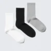 3er-Pack Socken – Schwarz/Weiß/Grau 3er-Pack Socken – Schwarz/Weiß/Grau