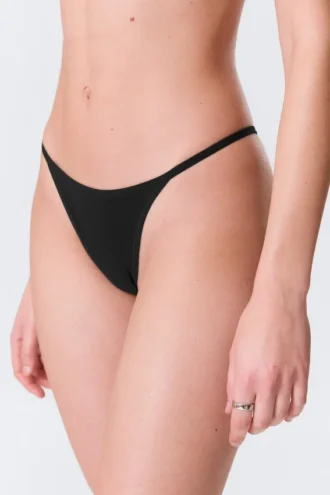 3er-Pack weiche Baumwoll-Tangas – Schwarz/Schwarz/Weiß