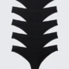 5er-Pack nahtlose Tangas – Schwarz 5er-Pack nahtlose Tangas – Schwarz