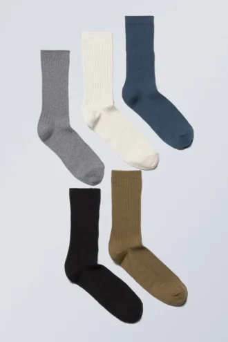5er-Pack Rippensocken – Classic Multi Mix