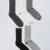5er-Pack Rippensocken – Grau meliert 5er-Pack Rippensocken – Grau meliert