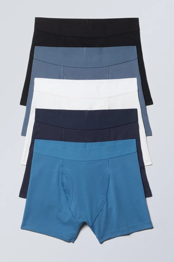 5er-Pack Slips – Blaue Akzentmischung 5er-Pack Slips – Blaue Akzentmischung
