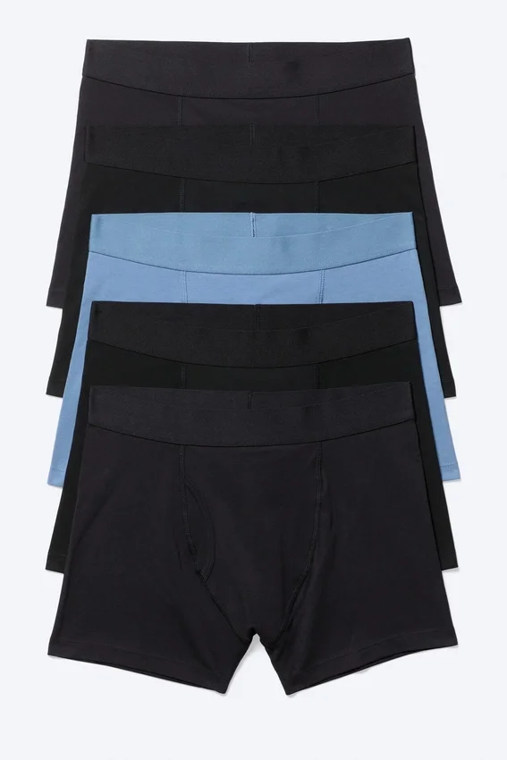 5er-Pack Slips – Schwarz-Blau-Mix 5er-Pack Slips – Schwarz-Blau-Mix