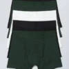 5er-Pack Slips – Schwarz, Grün, Weiß 5er-Pack Slips – Schwarz, Grün, Weiß