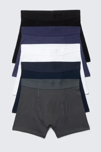 5er-Pack Slips – Schwarz/Weiß/Marineblau