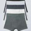 5er-Pack Slips – Weiß Schwarz Grau Blau 5er-Pack Slips – Weiß Schwarz Grau Blau