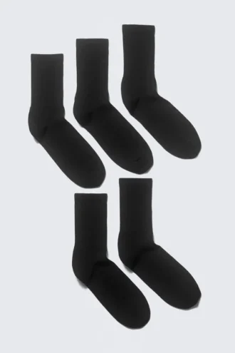 5er-Pack Socken – Schwarz