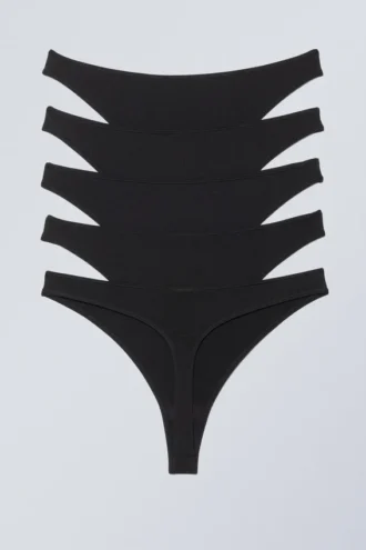 5er-Pack Soul-String – Schwarz