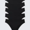 5er-Pack weiche, nahtlose Slips – Schwarz 5er-Pack weiche, nahtlose Slips – Schwarz