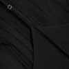 A-Linien-Kleid mit Wasserfallausschnitt – Schwarz A-Linien-Kleid mit Wasserfallausschnitt – Schwarz
