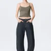 Abell Mid Rise Regular Barrel Jeans – Blue Rinse – Dunkelblau Abell Mid Rise Regular Barrel Jeans – Blue Rinse – Dunkelblau