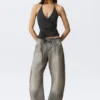 Abell Mid Rise Regular Barrel Jeans – Canyon Grey – Medium Grey Abell Mid Rise Regular Barrel Jeans – Canyon Grey – Medium Grey