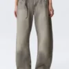 Abell Mid Rise Regular Barrel Jeans – Canyon Grey – Medium Grey Abell Mid Rise Regular Barrel Jeans – Canyon Grey – Medium Grey