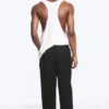 Adler Loose Fit Straight Hose aus Leinenmischung – Schwarz