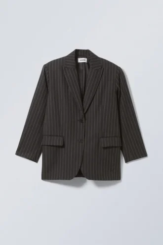 Aiden Oversized-Blazer – Dunkelgrau