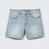 Aimo Denim-Shorts mit mittlerer Leibhöhe und geradem Bein – Venice Blue – Hellblau