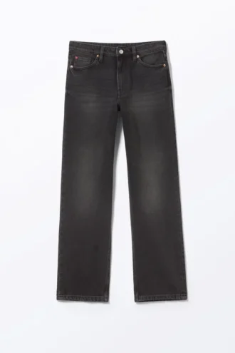 Aimo Mid Straight Jeans – Midnight Black – Schwarz